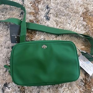 Kate Spade Green bean Jae small Camera Bag NWT
